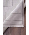 Gümüş Suyu Deco Avior 17612 Dikdörtgen Geometrik Desenli Halı-Krem