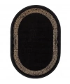 Gümüşsuyu Black&Brown 11298 Doğal İplik Oval Makine Halısı Siyah