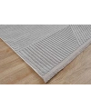 Gümüşsuyu Deco Geo 80010 Dikdörtgen Polyester Pamuk Karışımlı Makine Halısı-Gri