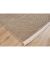 Gümüşsuyu Deco Geo 80011 Dikdörtgen Polyester Pamuk Karışımlı Makine Halısı- Kahverengi