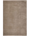 Gümüşsuyu Deco Geo 80011 Dikdörtgen Polyester Pamuk Karışımlı Makine Halısı- Kahverengi