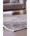 Gümüşsuyu İpekzade100 80042 Doğal İplik Dikdörtgen Makine Halısı-Gri