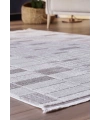 Gümüşsuyu Ledax 17744 Dikdörtgen Polyester Makine Halısı-Gri