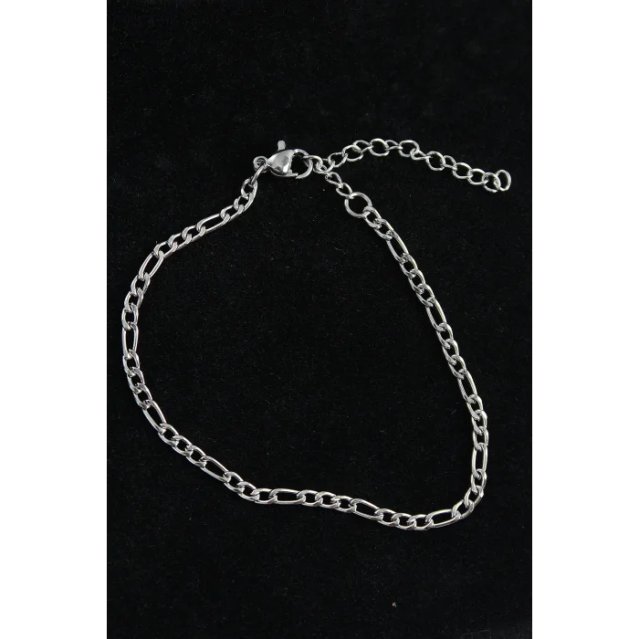 316L Çelik Figaro Model Gümüş Renk Erkek Bileklik