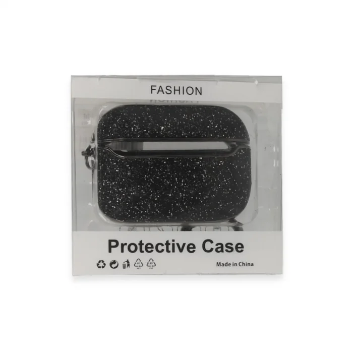 Airpods Pro 2 (2.nesil) Spell Simli Kılıf - Siyah