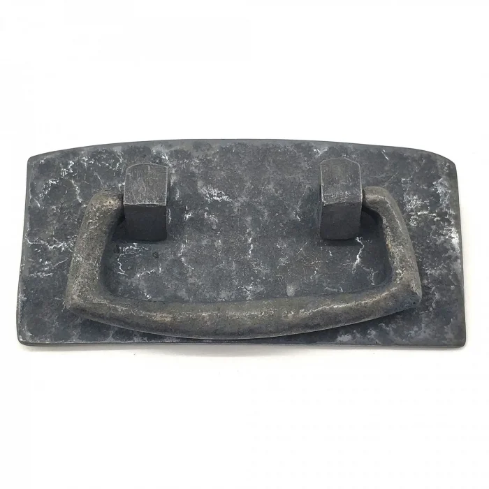 Antika Tarz Dekoratif Pirinç Otantik Dövme Kapı Kulbu - 45x90 Mm, Oksit