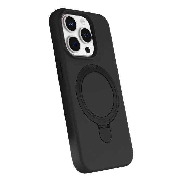 Apple İphone 14 Pro Max Regal Magsafe Standlı Kapak - Siyah