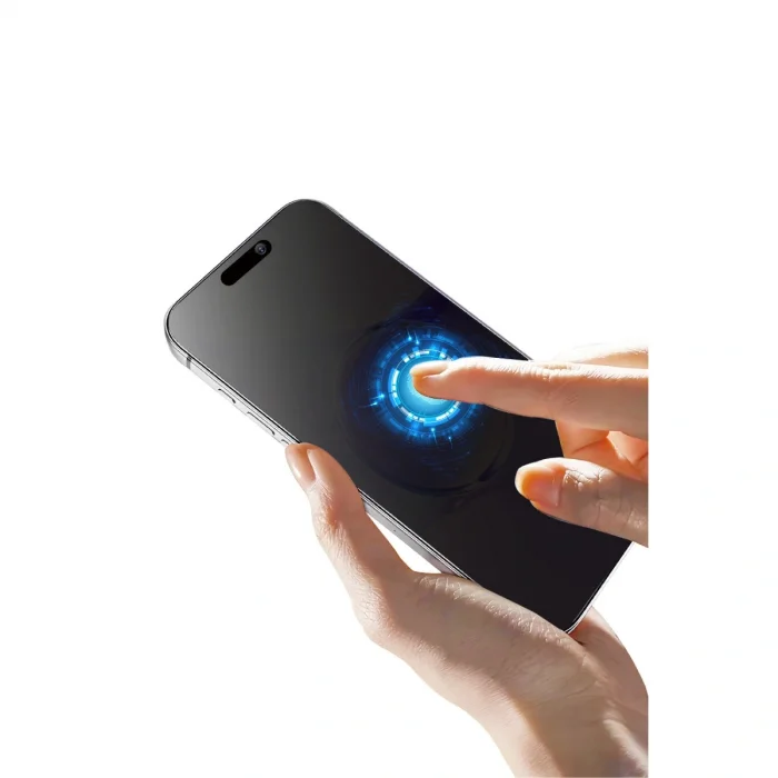Apple İphone 16 Bilvis 5in1 5d Magic Hayalet Cam Ekran Koruyucu - Siyah