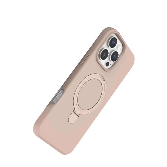 Apple İphone 16 Pro Max Regal Magsafe Standlı Kapak - Çöl Titanyum