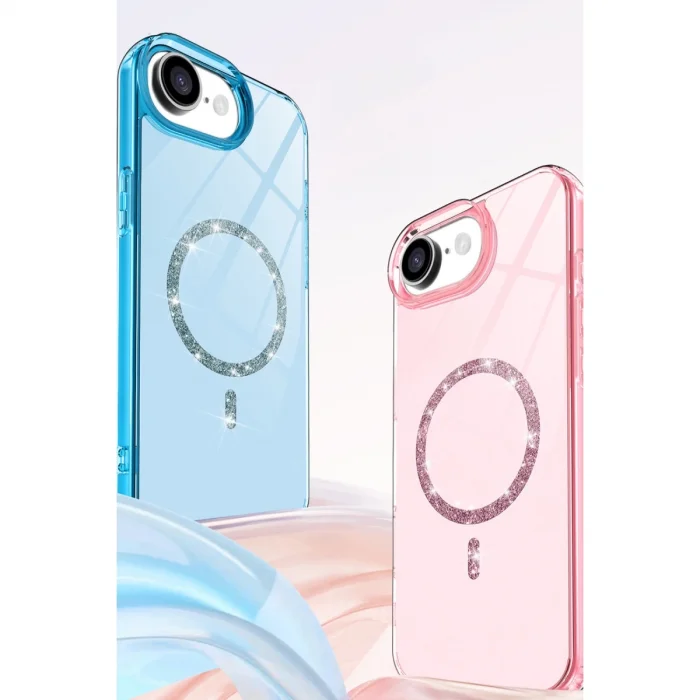 Apple İphone 16e Live Diamond Magsafe Kapak - Siyah