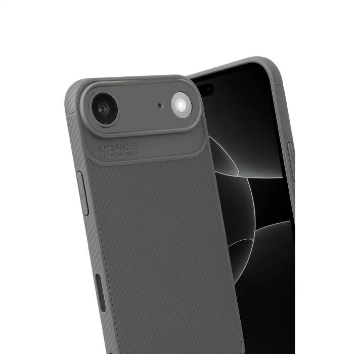 Apple İphone 17 Air Auto Focus Karbon Kapak - Gri