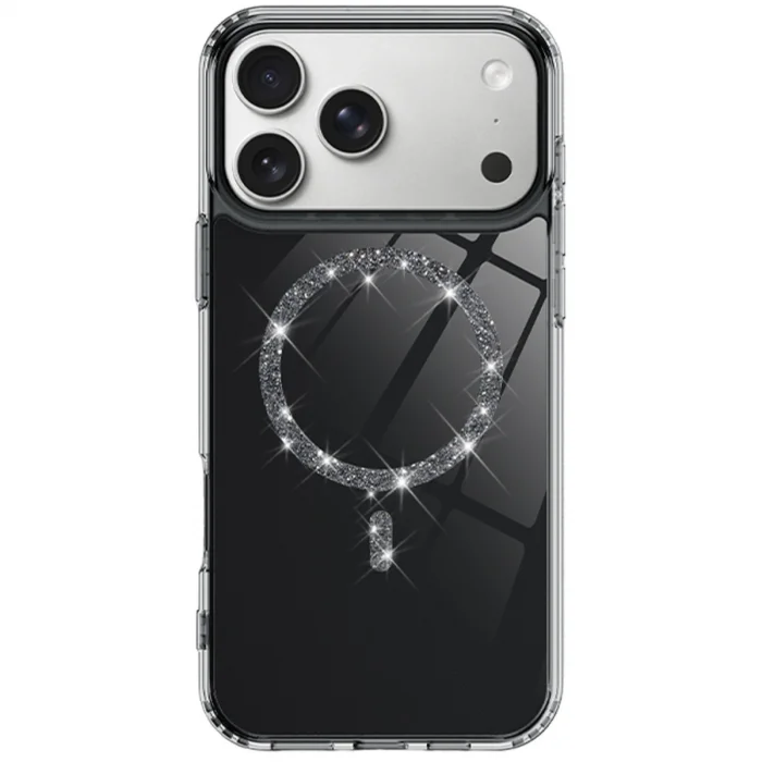 Apple İphone 17 Pro Live Diamond Magsafe Kapak - Siyah