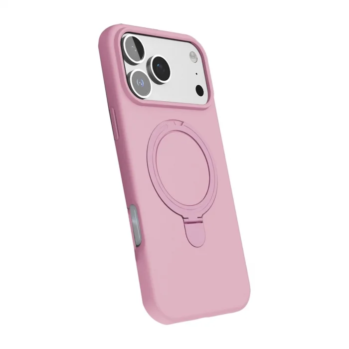 Apple İphone 17 Pro Regal Magsafe Standlı Kapak - Açık Pembe