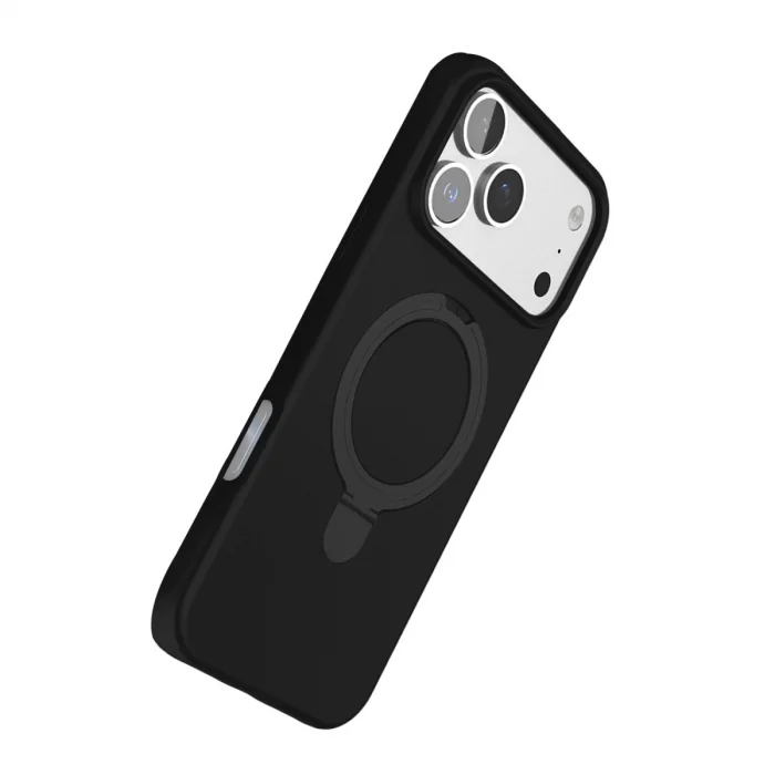 Apple İphone 17 Pro Regal Magsafe Standlı Kapak - Siyah