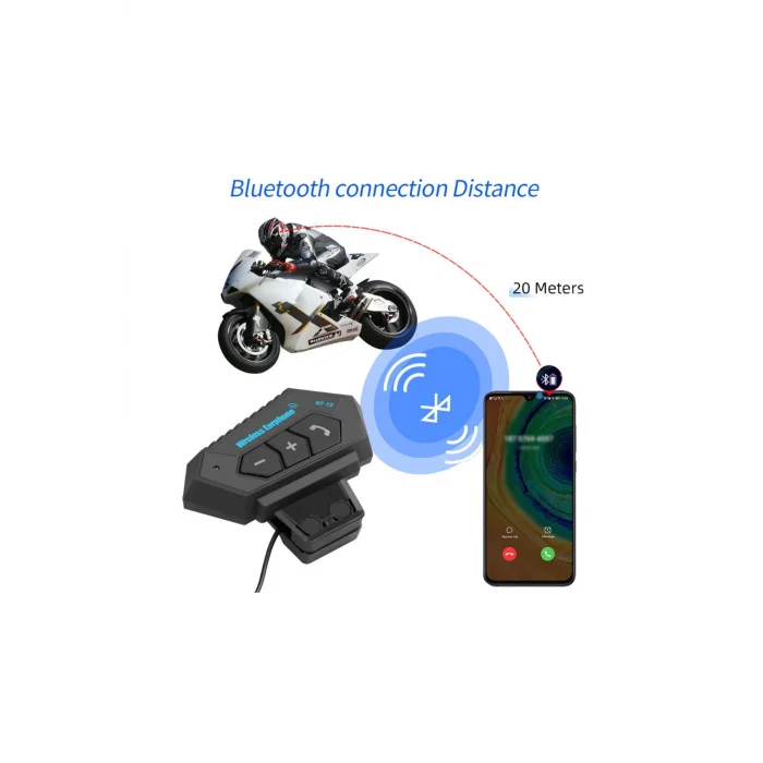 Bt12 Kask Kulaklık Bluetooth Motosiklet Kulaklık Interkom Motorsiklet Kulaklık