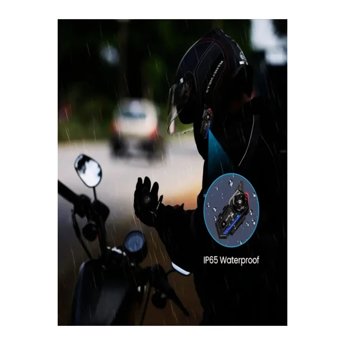 Bt57 Motosiklet Kask Kulaklık Intercom Işıklı Motorsiklet Interkom