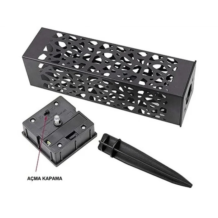 Dekoratif Solar Güneş Enerjili Bahçe Aydınlatması Yürüyüş Yolu Seti ( 8 Adet )