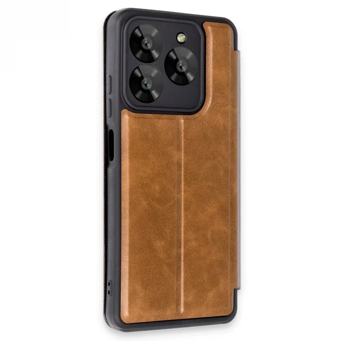 General Mobile Era 50 Kılıf Flip Cover - Taba