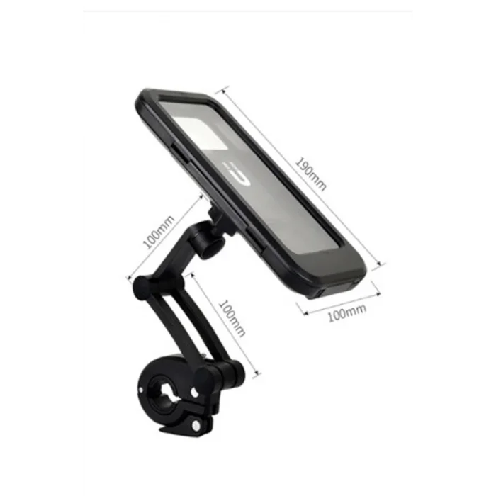 Gidon Bağlantılı Su Geçirmez Mıknatıslı Motorsiklet Telefon Tutucu