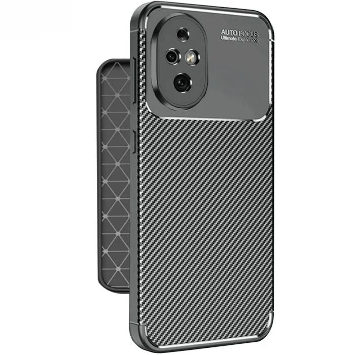 Honor 200 Kılıf Auto Focus Karbon Kapak - Siyah