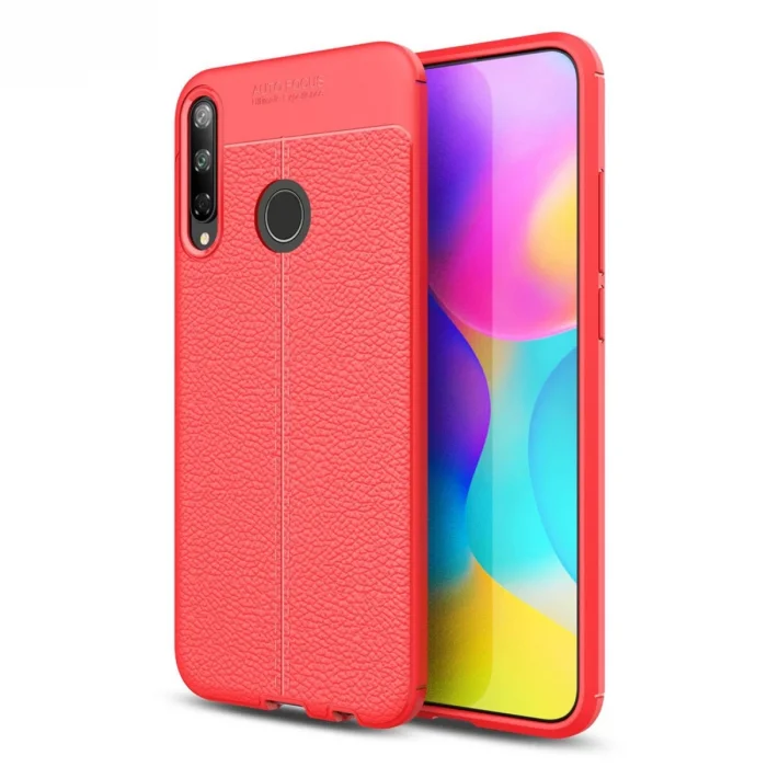 Huawei P40 Lite E Kılıf Auto Focus Kapak - Kırmızı