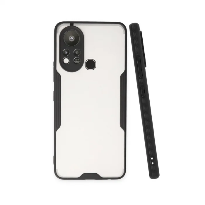 İnfinix Hot 11s Kılıf Platin Silikon - Siyah