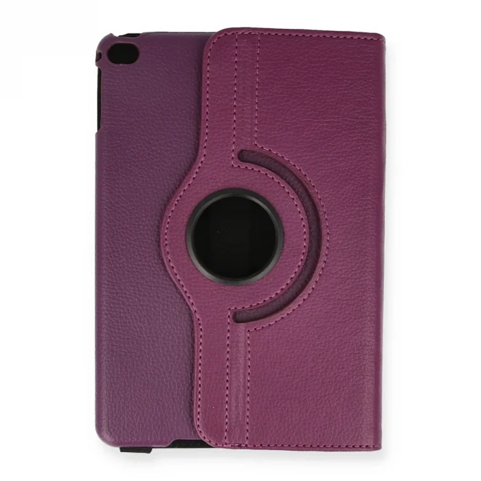 İpad Mini 4 Kılıf 360 Tablet Deri Kılıf - Mürdüm