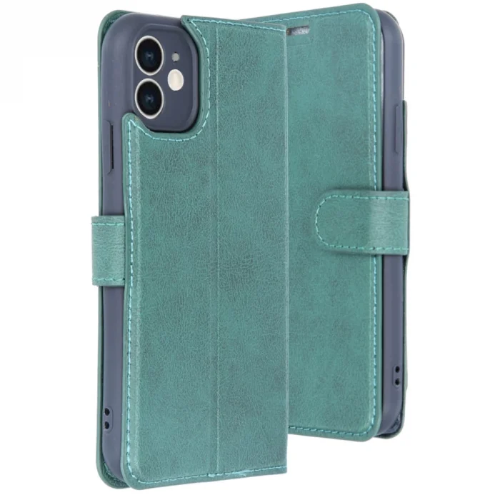 İphone 11 Kılıf Trend S Plus Kapaklı Kılıf - Yeşil