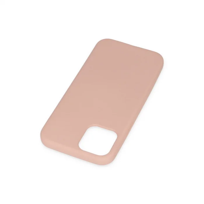 İphone 11 Pro Kılıf Nano İçi Kadife Silikon - Pudra