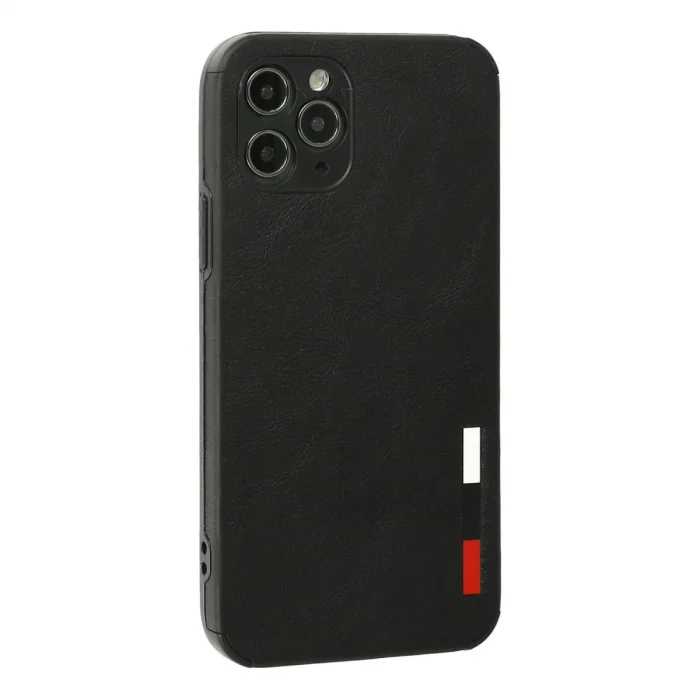 İphone 11 Pro Max Kılıf Loop Deri Silikon - Siyah