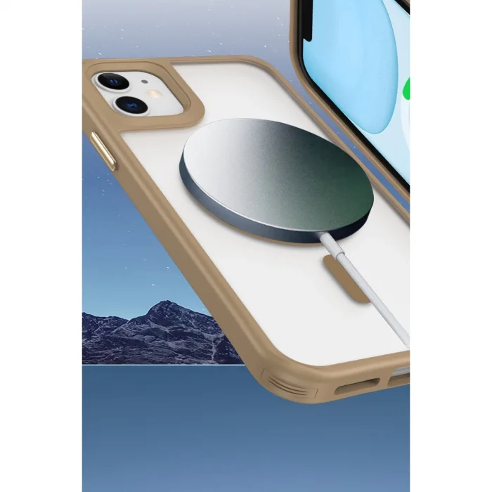 İphone 12 Kılıf Enka Magsafe Silikon Kılıf - Lacivert