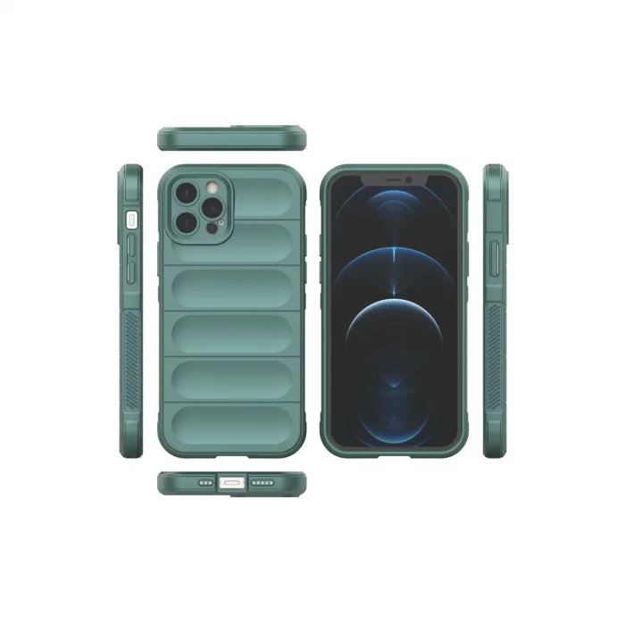 İphone 12 Pro Kılıf Optimum Silikon - Koyu Yeşil