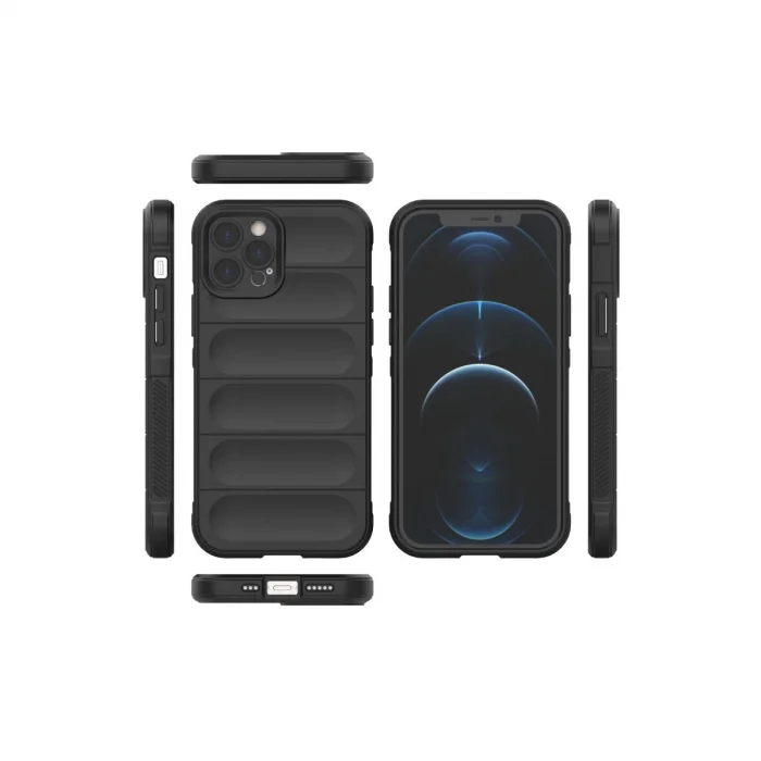 İphone 12 Pro Kılıf Optimum Silikon - Siyah