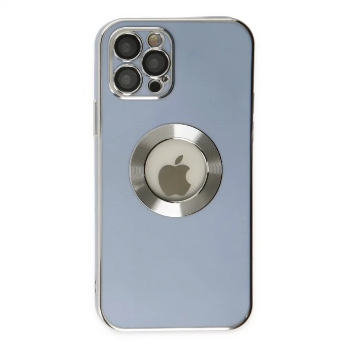 İphone 12 Pro Kılıf Store Silikon - Sierra Blue