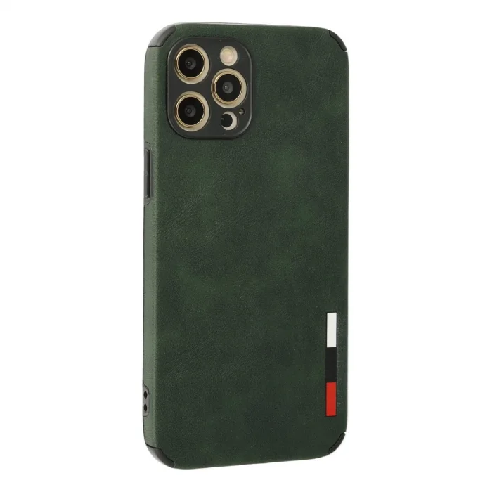 İphone 12 Pro Max Kılıf Loop Deri Silikon - Yeşil