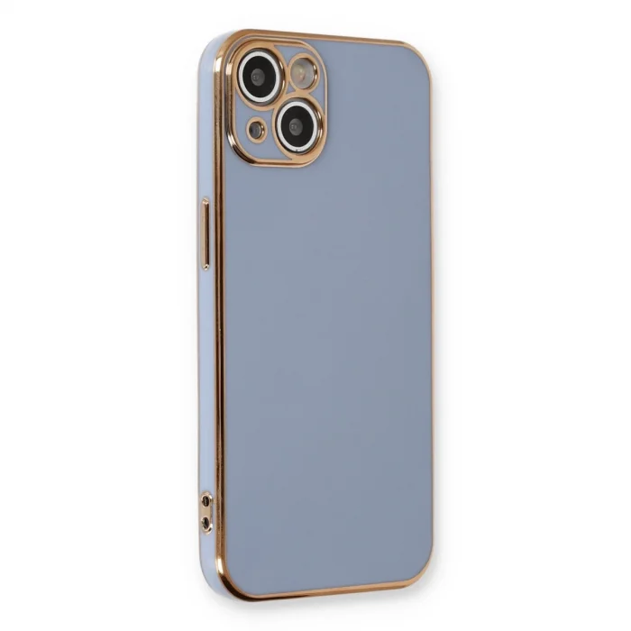 İphone 13 Kılıf Volet Silikon - Mavi