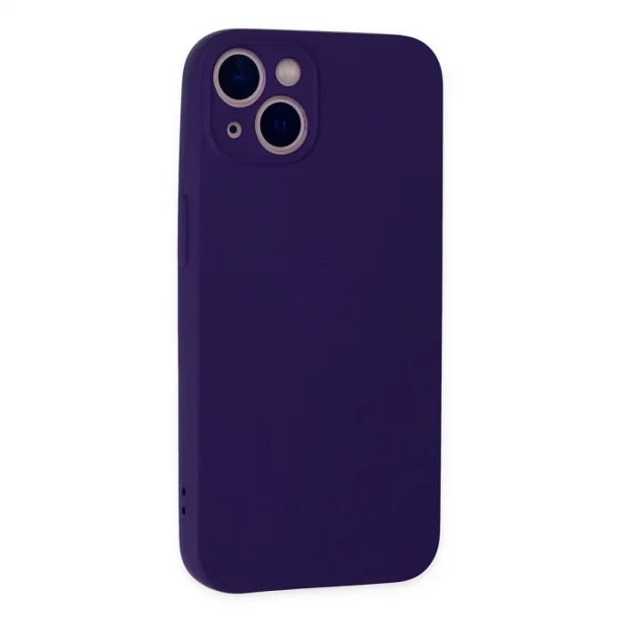 İphone 13 Mini Kılıf Nano İçi Kadife Silikon - Mor