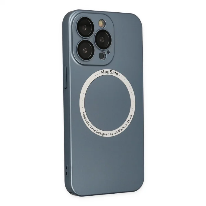 İphone 13 Pro Kılıf Jack Magneticsafe Lens Silikon - Sierra Blue