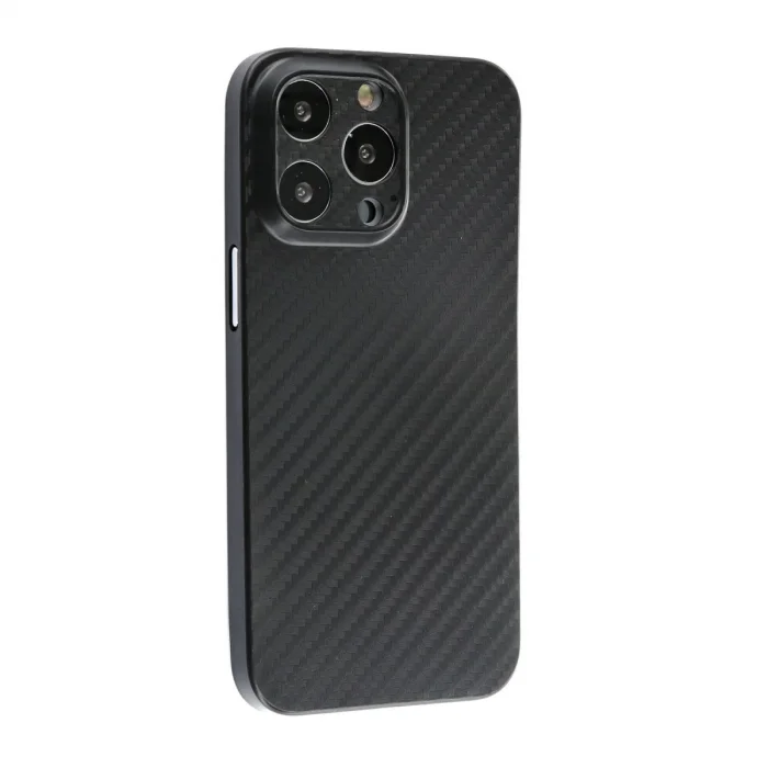 İphone 13 Pro Kılıf Karbon Pp Silikon - Siyah