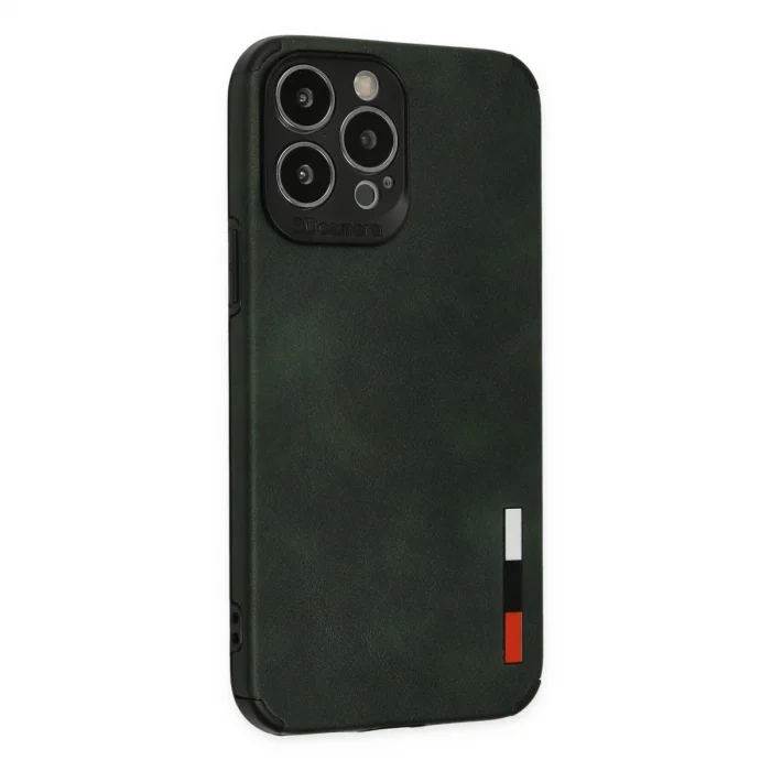 İphone 13 Pro Kılıf Loop Deri Silikon - Yeşil