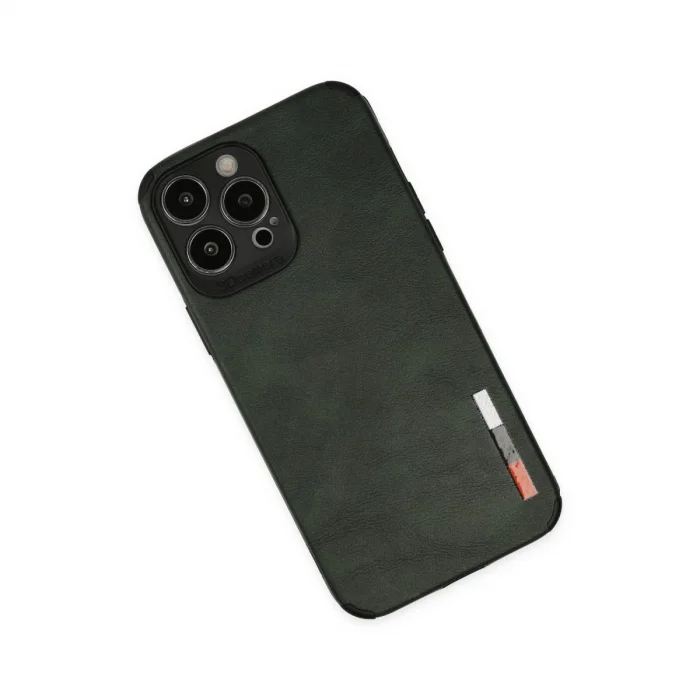 İphone 13 Pro Kılıf Loop Deri Silikon - Yeşil