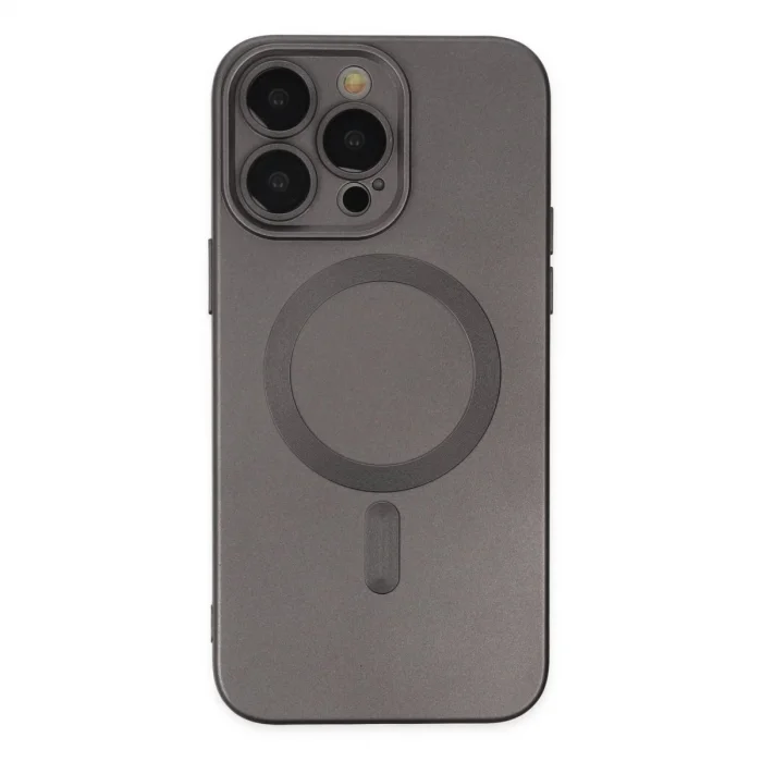İphone 13 Pro Kılıf Moshi Lens Magneticsafe Silikon - Füme
