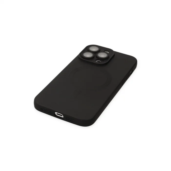 İphone 13 Pro Kılıf Moshi Lens Magneticsafe Silikon - Siyah