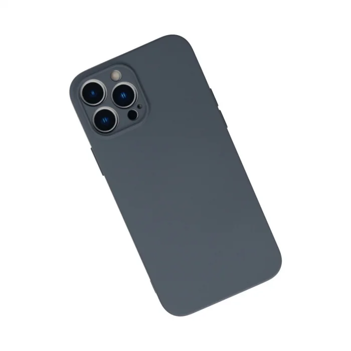 İphone 13 Pro Kılıf Nano İçi Kadife Silikon - Gri