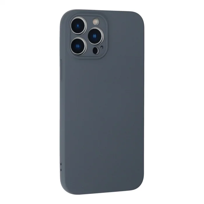 İphone 13 Pro Kılıf Nano İçi Kadife Silikon - Gri