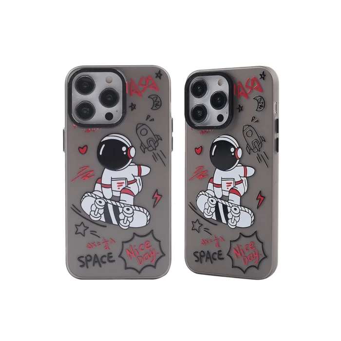 İphone 13 Pro Kılıf Prada Desenli Kapak - Prada Siyah - 1