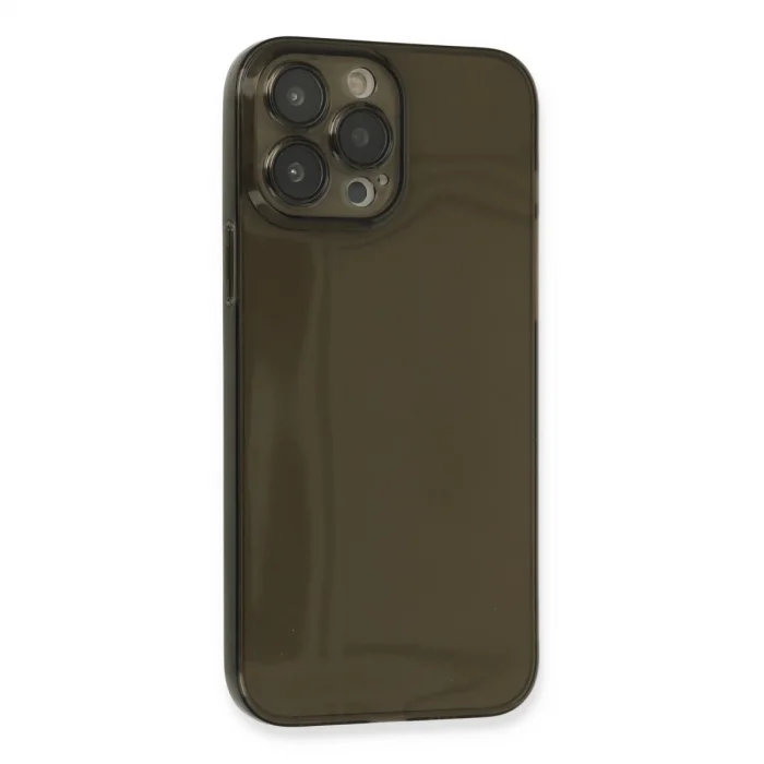 İphone 13 Pro Max Kılıf Fly Lens Silikon - Siyah