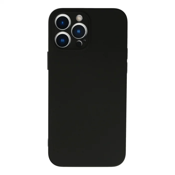 İphone 13 Pro Max Kılıf Nano İçi Kadife Silikon - Siyah