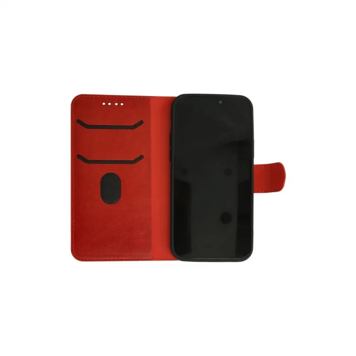 İphone 13 Pro Max Kılıf Trend S Plus Kapaklı Kılıf - Kırmızı