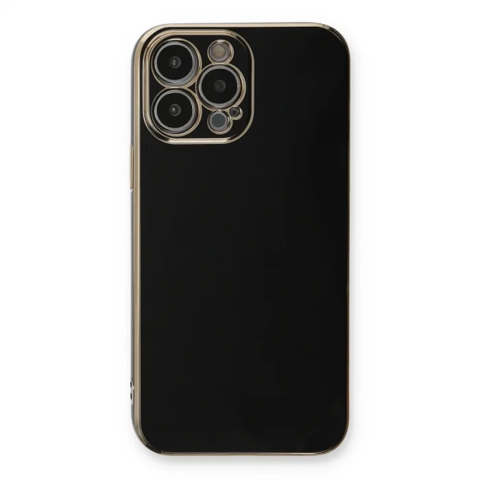 İphone 13 Pro Max Kılıf Volet Silikon - Siyah